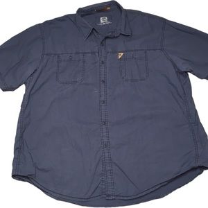 Timberland blue buttoned down shirt size XXL *